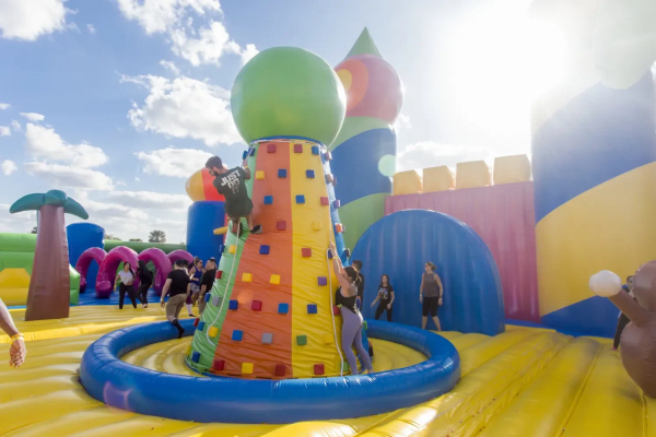 The world’s biggest bouncy castle